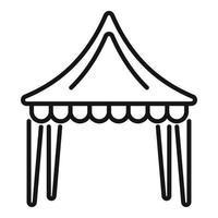 Event tent icon outline vector. Plan manager vector