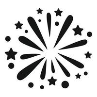 Explosion firework icon simple vector. Party event vector