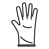 Surgery glove icon outline vector. Surgical latex vector