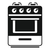 Stove icon simple vector. Cooking pot vector