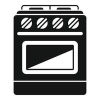 Cooking stove icon simple vector. Gas cooker vector