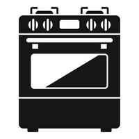 pan estufa icono vector simple. cocina de gas