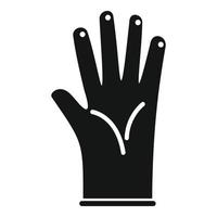 Surgery glove icon simple vector. Surgical latex vector