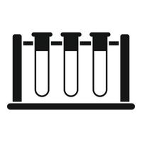 Test tubes stand icon simple vector. Family health vector