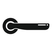 Door handle icon simple vector. Lock knob vector