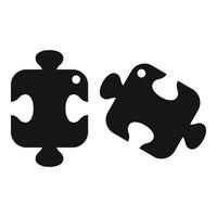 Solution puzzle icon simple vector. Creative business vector