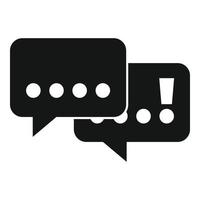 Chat problem solving icon simple vector. Business solution vector