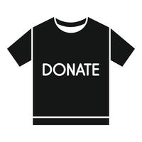 Cloth donate icon simple vector. Web giving vector