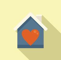 House charity icon flat vector. Web help vector