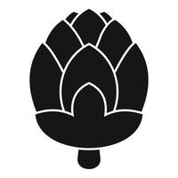 flor alcachofa icono vector simple. planta alimenticia