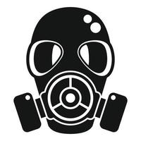 Gas mask poison icon simple vector. Toxic air vector