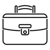 Arm briefcase icon outline vector. Work bag vector