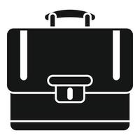 vector simple de icono de caso de negocio. maletín de trabajo