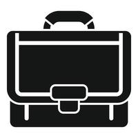 Attache briefcase icon simple vector. Office case vector