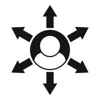 Manager person icon simple vector. Work team vector