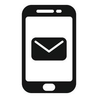 Smartphone sms icon simple vector. Internet media vector