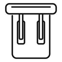 Card control icon outline vector. Business center vector