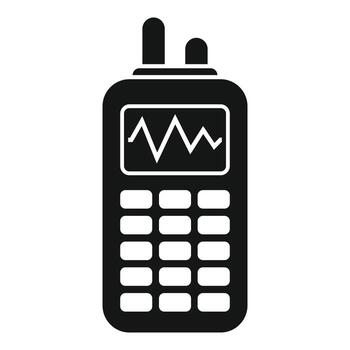 icono de walkie talkie vector simple. control de negocios