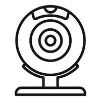 Web camera control icon outline vector. Data system vector