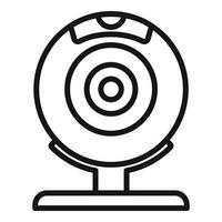 Web camera control icon outline vector. Data system vector