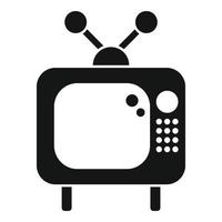 vector simple del icono del televisor. mensaje de información