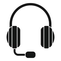 vector simple de icono de auricular de comunicación. mensaje de negocios