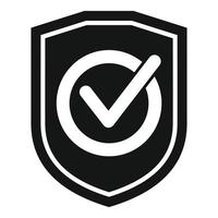 vector simple de icono de credibilidad asegurada. confianza del cliente