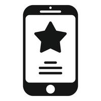 Rate smartphone icon simple vector. Promise review vector