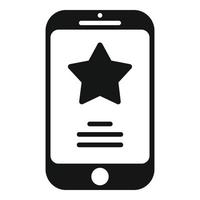 Rate smartphone icon simple vector. Promise review vector