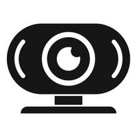 Server camera control icon simple vector. Data center vector