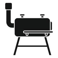 Barbacoa ahumadero icono vector simple. parrilla de barbacoa