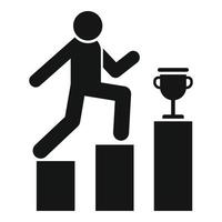 Champion effort icon simple vector. Business work vector