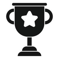 Career cup icon simple vector. Company challenge vector