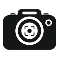 Camera focus icon simple vector. Work goal vector