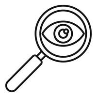 Focus team icon outline vector. Work target vector