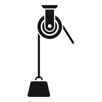 Physics effort weight icon simple vector. Work challenge vector