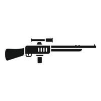 War sniper icon simple vector. Weapon gun vector