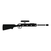 vector simple de icono de vista de francotirador. arma de fuego