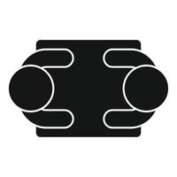 Top view discussion icon simple vector. People talk vector