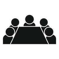 People talk icon simple vector. Business group vector