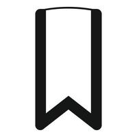Button mark icon simple vector. Bookmark space vector