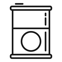 Fish tin can icon outline vector. Bag feed vector