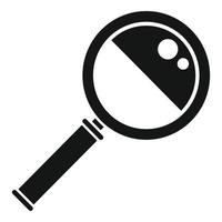 Focus magnifier glass icon simple vector. Work target vector