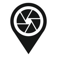 Focus location icon simple vector. Dart meeting vector