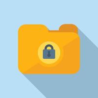 Lock password security icon flat vector. Mobile design vector
