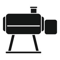 Meat smokehouse icon simple vector. Barrel oven vector