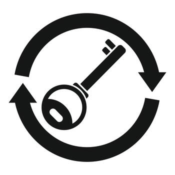 Key password recovery icon simple vector. Web account vector