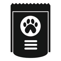 nuevo icono de comida para perros de galletas vector simple. la alimentación animal