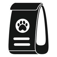 vector simple de icono de nutrición de perro. alimentos para mascotas