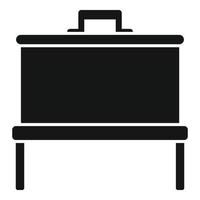 Smoke bbq icon simple vector. Grill smokehouse vector